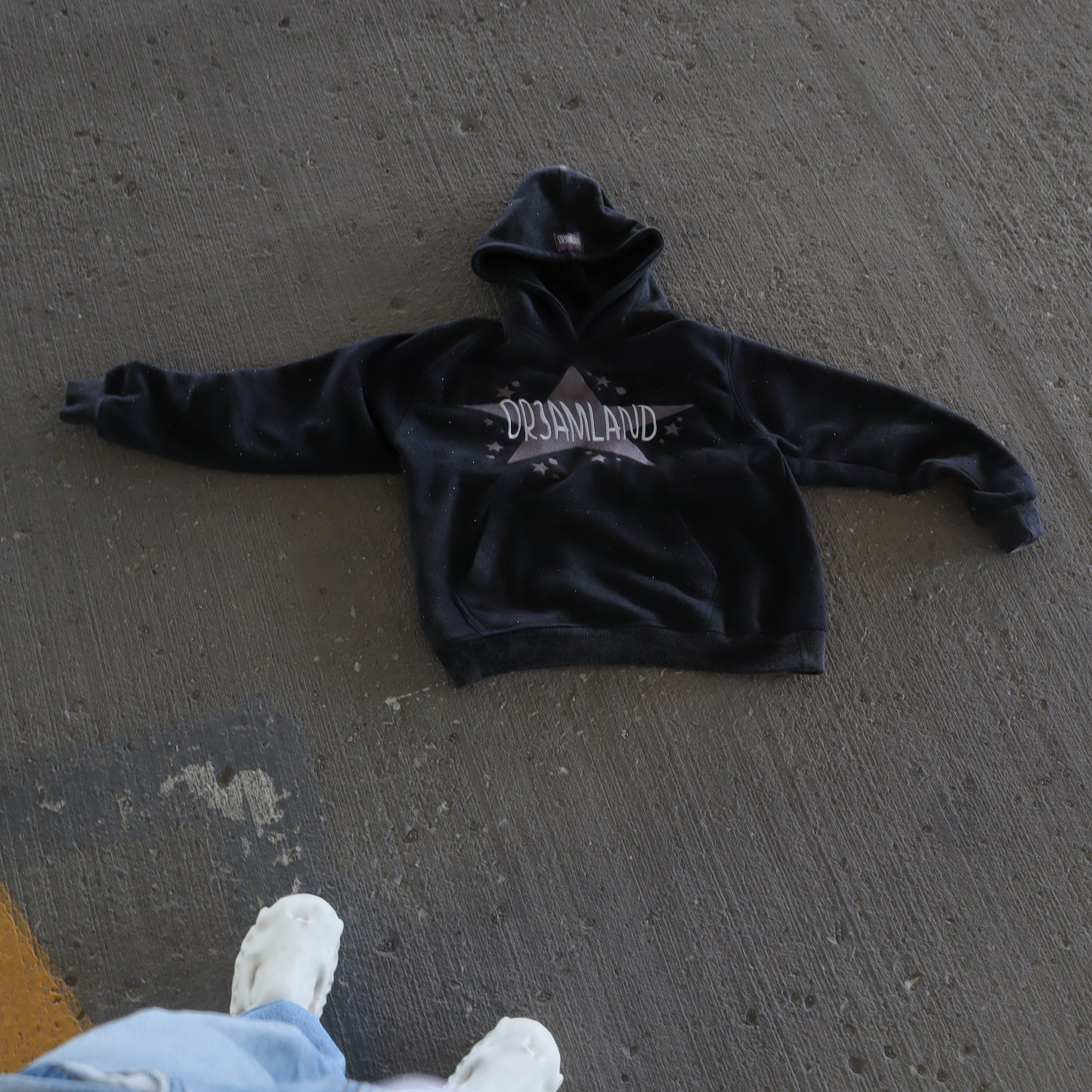 #1 original rhinestone DR3AMLAND embroidered hoodie