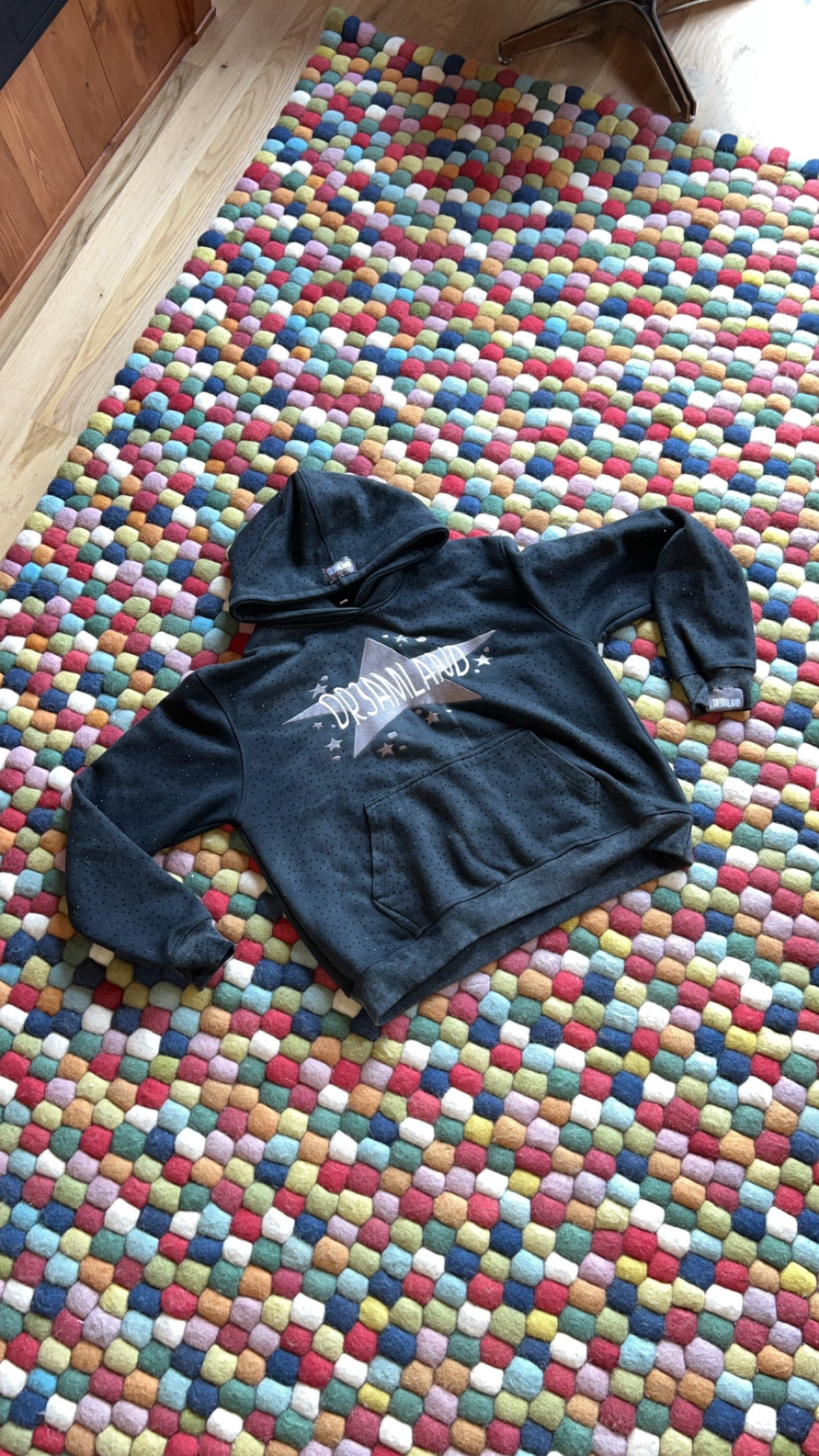 #1 original rhinestone DR3AMLAND embroidered hoodie