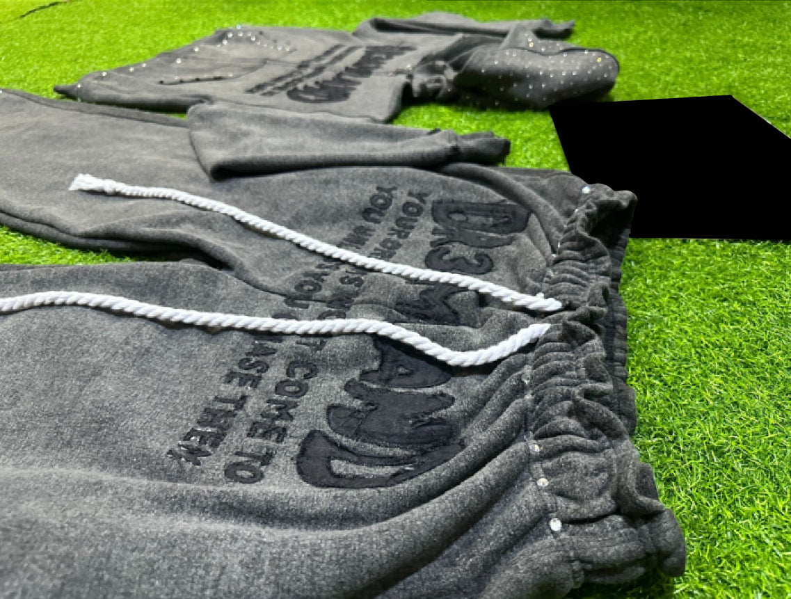 Acid Wash “ YDWCTYUYCT “ D3L Sweatsuits ( PRE-ORDER ) 4-6 weeks