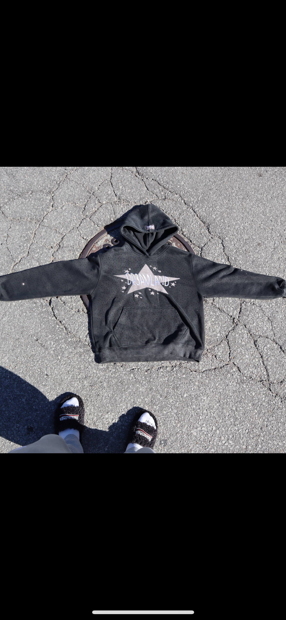 #1 original rhinestone DR3AMLAND embroidered hoodie